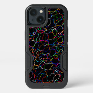 Neon Multicolor Lines iPhone 13 Case