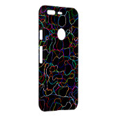 Neon Multicolor Lines Uncommon Google Pixel Case (Back/Right)