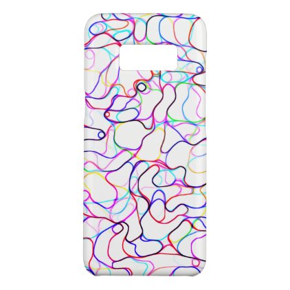 Neon Multicolored Curvy Line Pattern -COOL Case-Mate Samsung Galaxy S8 Case