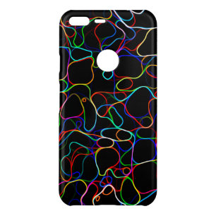 Neon Multicolored Curvy Line Pattern -COOL Uncommon Google Pixel XL Case