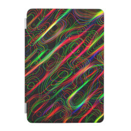 Neon Multicolored Lines iPad Mini Cover