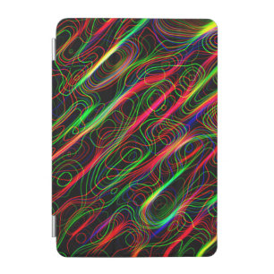 Neon Multicolored Lines iPad Mini Cover