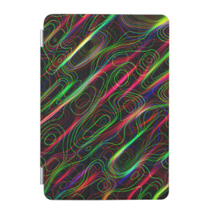 Neon Multicolored Lines iPad Mini Cover