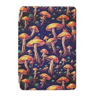 Neon Mushroom Magic iPad Mini Cover