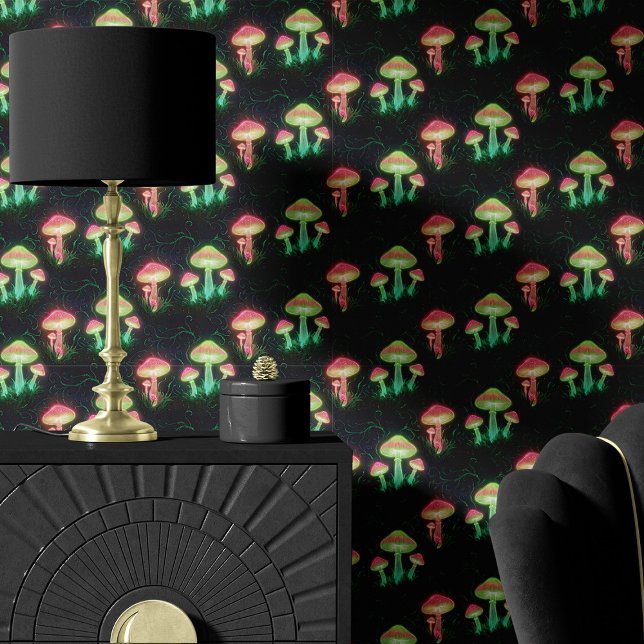 Neon Mushrooms and Forest Floor Wallpaper (Creator Uploaded)
