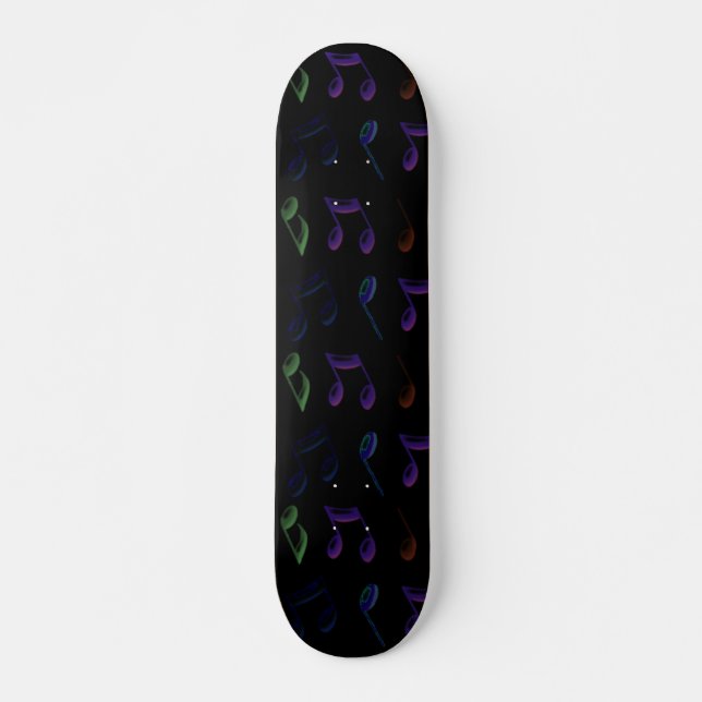 Neon Music Skateboard Deck (Front)