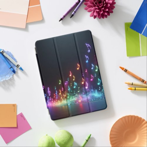 Neon Musical Notes  iPad Air Cover
