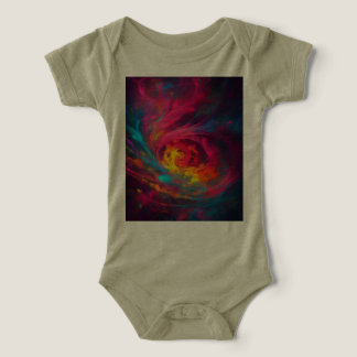 Neon Mystical Swirls Splattered Bellat + Canva Inf Infant T-shirt