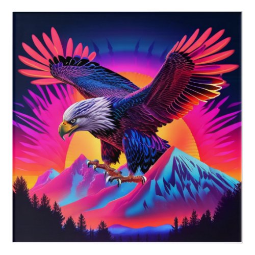 Neon Nature Adler Vision unique beauty Acrylic Print