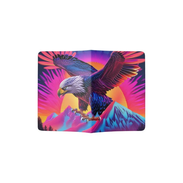 Neon Nature Adler Vision unique beauty Passport Holder (Opened)
