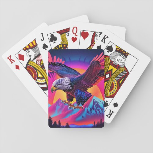 Neon Nature Adler Vision unique beauty Playing Cards