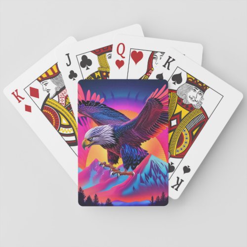 Neon Nature Adler Vision unique beauty Poker Cards