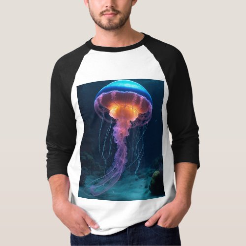 Neon Nautical Jellyfish Jive T_Shirt