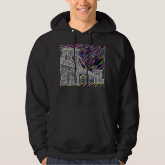 Neon new york bridge hoodie
