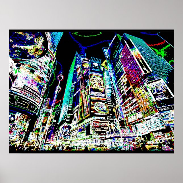 Neon New York City Poster (Front)