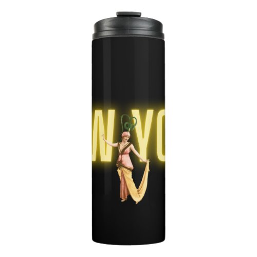 Neon New York  Vintage Beauties   Thermal Tumbler