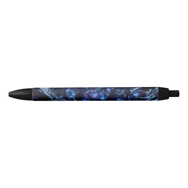 Neon Nexus: Interwoven Techno-Organic Structure Pen (Front)