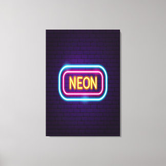 Neon Night Canvas Print