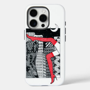 Neon Night City Lights Photography - Cyberpunk Cin iPhone 16 Pro Case