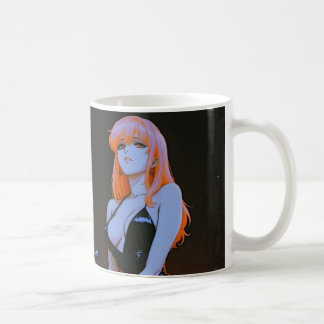 Neon Night Diva — Anime Girl & Street Car Mug