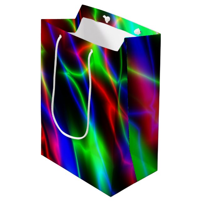 Neon Night Medium Gift Bag (Front Angled)