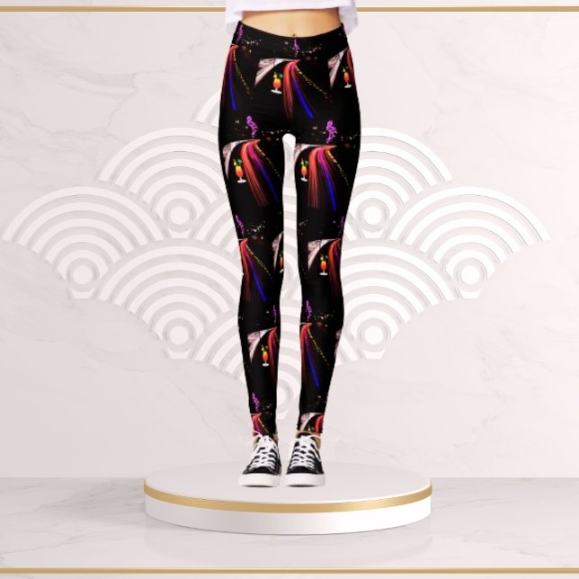 Neon Nightlife Glow Leggings (Creator Uploaded)