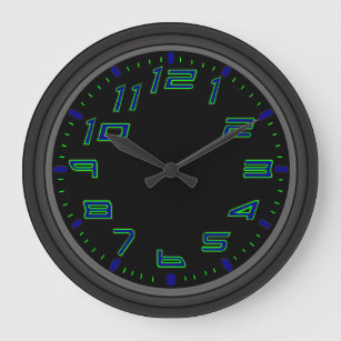 Neon Green Wall Clocks