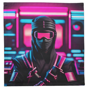 neon ninja cloth napkin