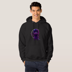 Neon Ninja – Cute Cyberpunk Style Character Hoodie