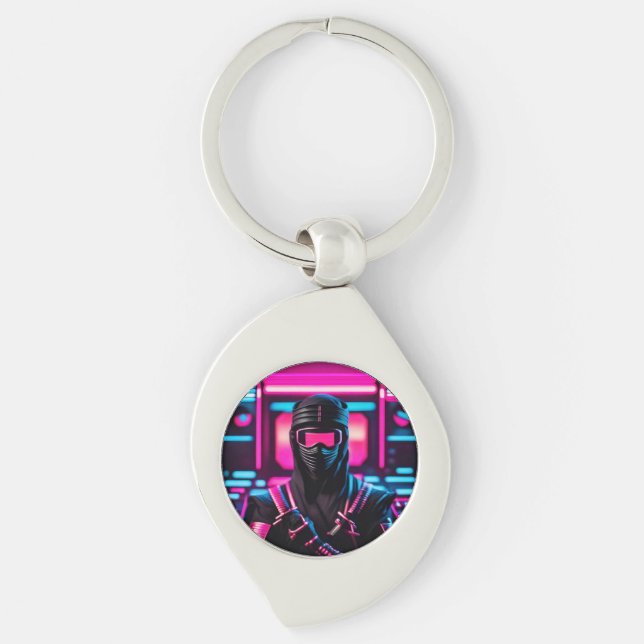 neon ninja keychain (Front)