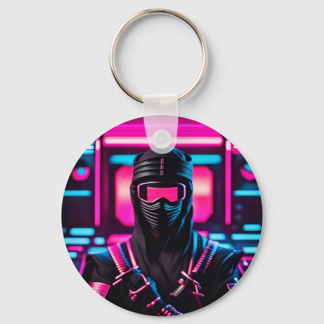 neon ninja keychain (Front)