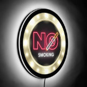 Neon No Smoking  LED Sign (Angle)