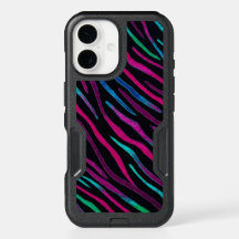 Neon Noir Zebra Pattern