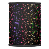 Neon Notes ~ Psychedelic Music Notes Lamp Shade (Left)