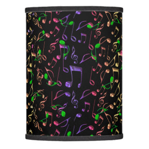 Neon Notes ~ Psychedelic Music Notes Lamp Shade