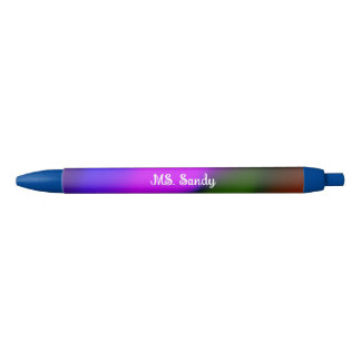 Neon of Blue, Purple, Green & Orange Add Name Pen