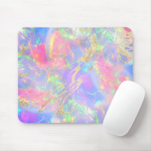 neon opal mouse pad (With Mouse)