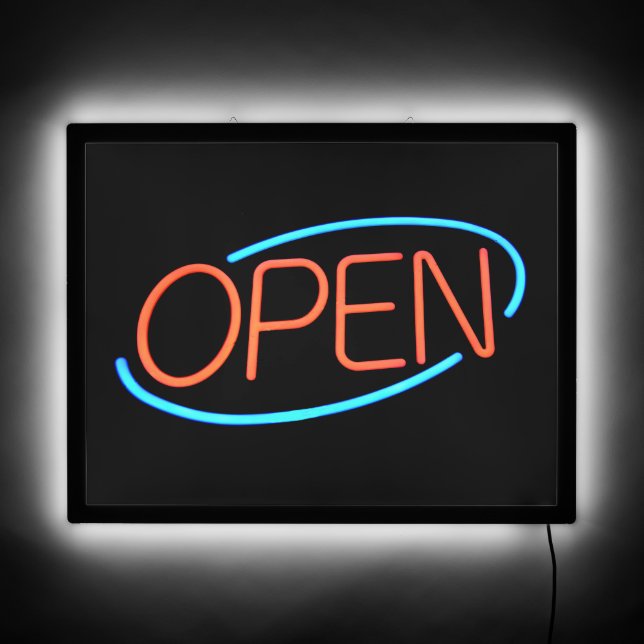Neon Open Business Sign (Front)