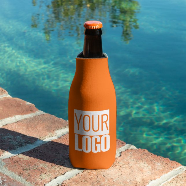 neon  orange -  add bold logo  bottle cooler (In Situ Pool)