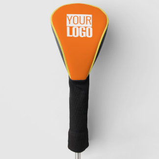 neon orange - add logo golf head cover