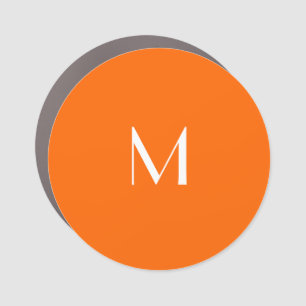  neon orange  - add monogram car magnet