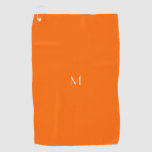 neon orange - add monogram golf towel