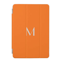 neon orange - add monogram iPad mini cover