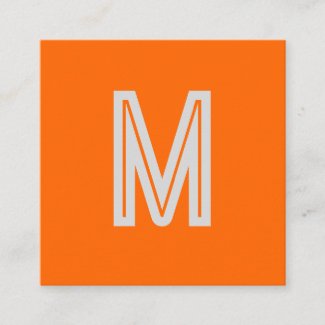 neon orange - add monogram