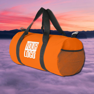 neon orange - add your logo duffle bag