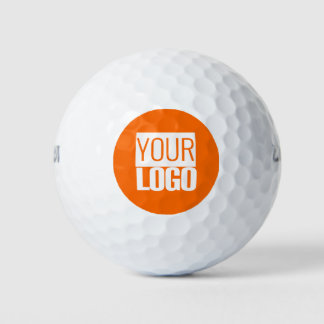 Neon orange - add your logo Golf Balls