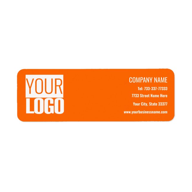  Neon  orange  - add your  logo   Label (Front)
