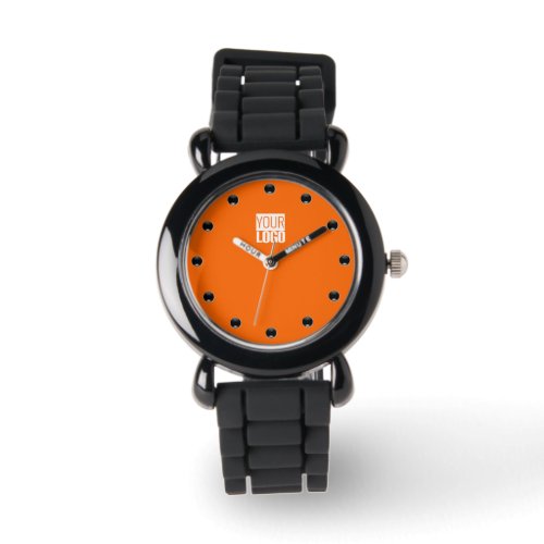  Neon  orange  _ add your  logo  Watch