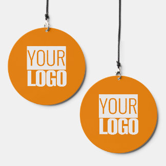 Neon orange - add your logo Wind Chime