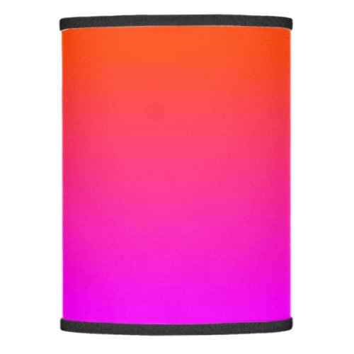 Neon Orange and Hot Pink Ombre Shade Color Fade Lamp Shade